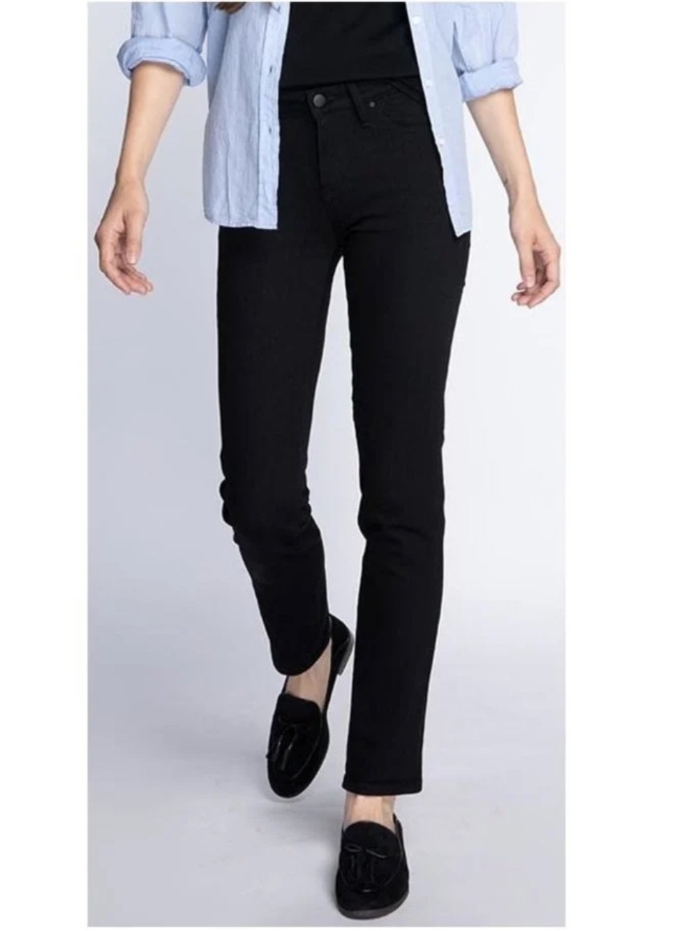 Dissh MARGI slim straight black jeans